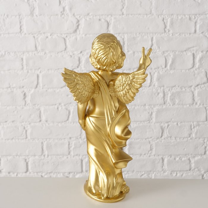 Figur Goldiva – moderner Engel in Gold mit stilvoller Ausstrahlung