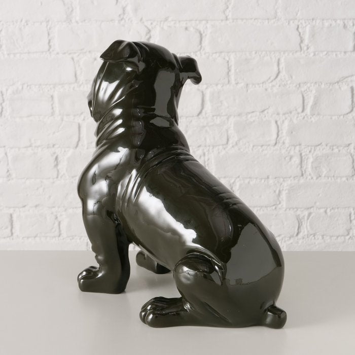 Figur Bully – elegante Bulldogge in edlem Schwarz