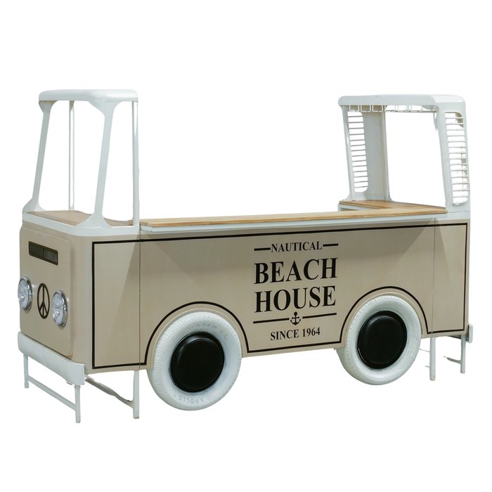 Regal Vanbus – Handgearbeitetes Designobjekt im Retro-Beach-Look