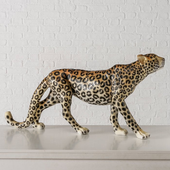 Figur Leono – Majestätischer Leopard im Ethno-Stil