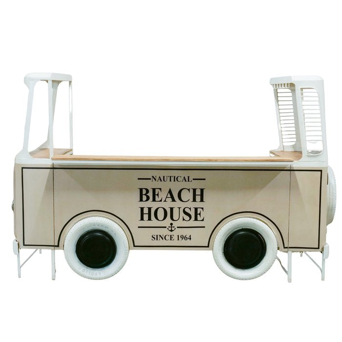 Regal Vanbus – Handgearbeitetes Designobjekt im Retro-Beach-Look