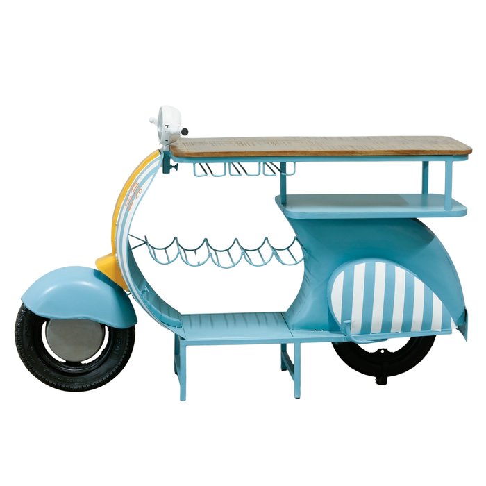 Regal Roller – Handgefertigtes Designobjekt im Retro-Stil