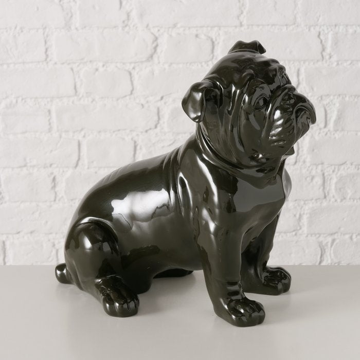Figur Bully – elegante Bulldogge in edlem Schwarz