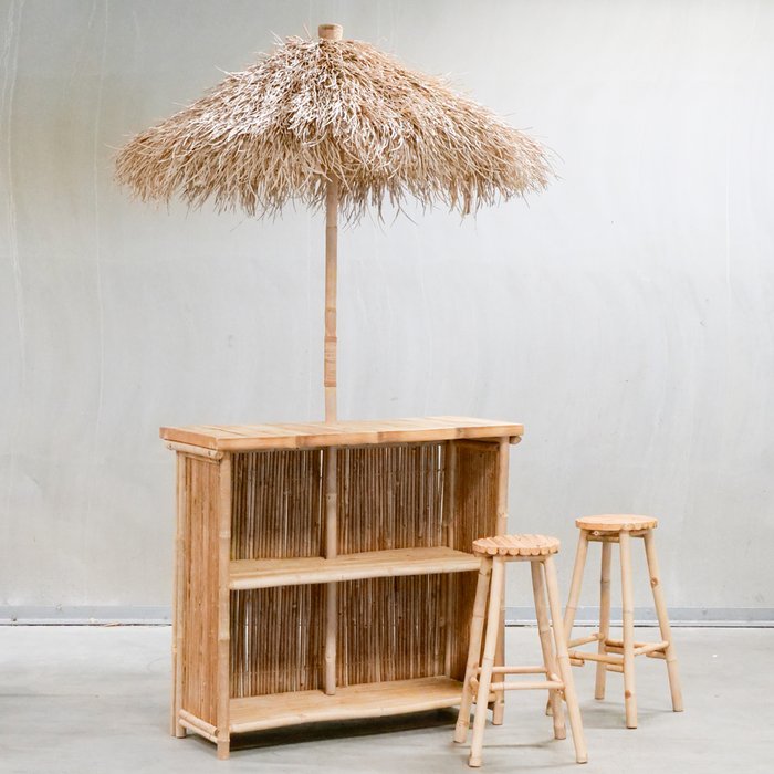 Hausbar Lania – Exotisches Bambusdesign für echtes Urlaubsfeeling
