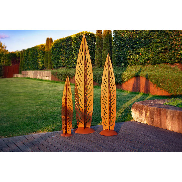 Skulptur – Weidenblatt (3er Set)