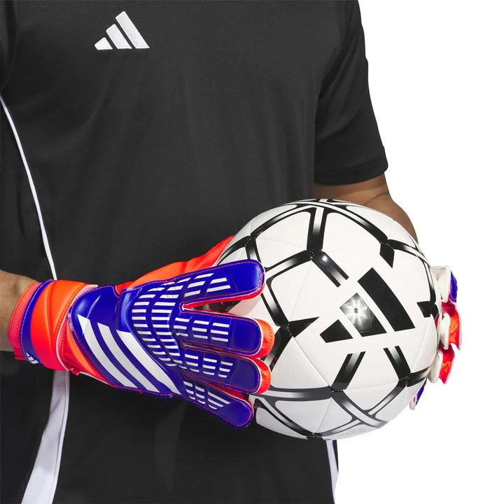 ADIDAS Predator Match Torwarthandschuhe – griffige Fußballhandschuhe in Rot Weiß Schwarz