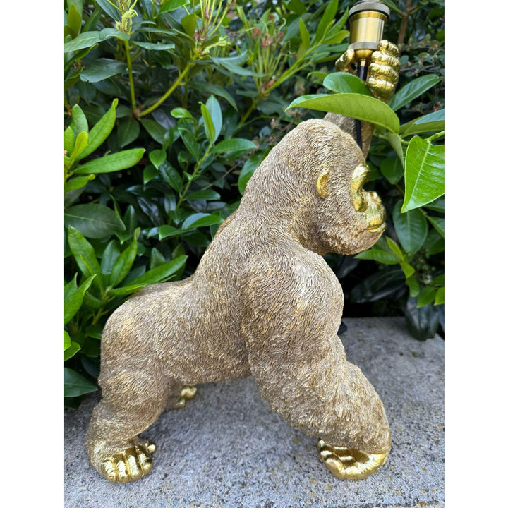 Gorilla Lampe – Gold Look