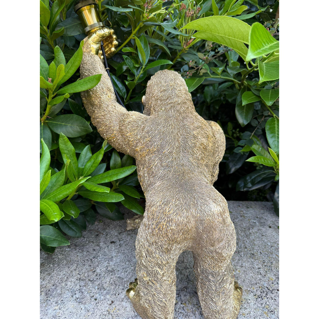 Gorilla Lampe – Gold Look