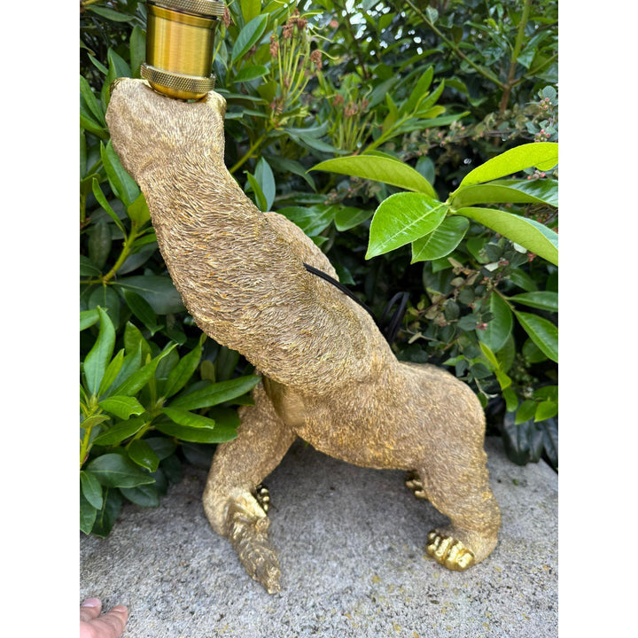Gorilla Lampe – Gold Look