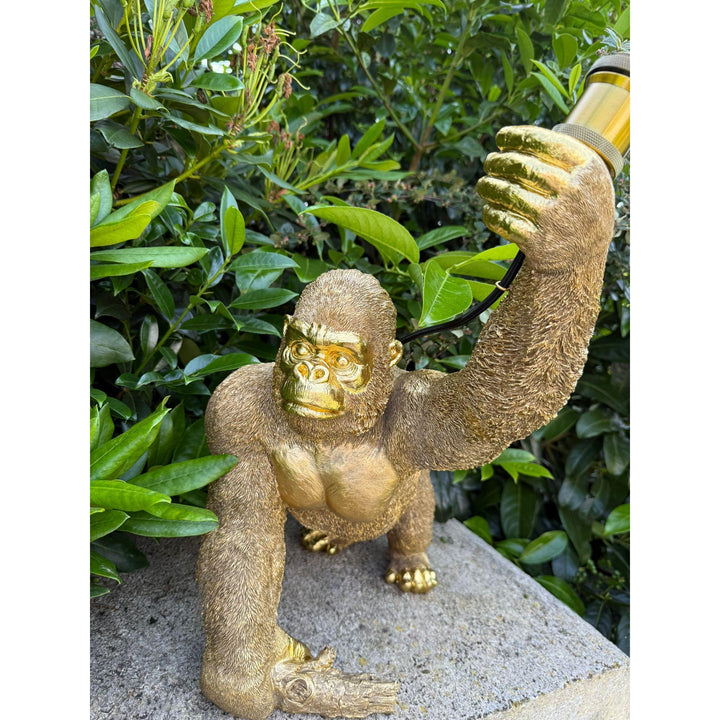 Gorilla Lampe – Gold Look