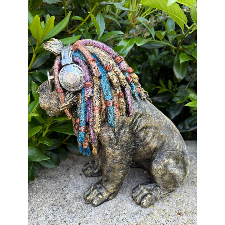 Löwenfigur „Rasta Vibes“ – Gold
