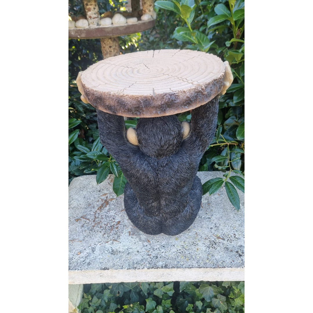 Beistelltisch „Affe“ Schwarz – 53 cm hoch