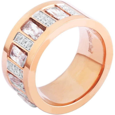 Akzent Damen-Ring aus Edelstahl - Luxurelle-Shop