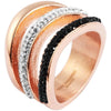 Akzent Damen-Ring aus Edelstahl in 2 Farben - Luxurelle-Shop