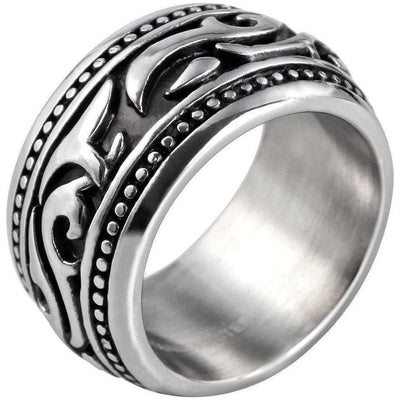 Akzent Herren-Ring aus Edelstahl - Luxurelle-Shop