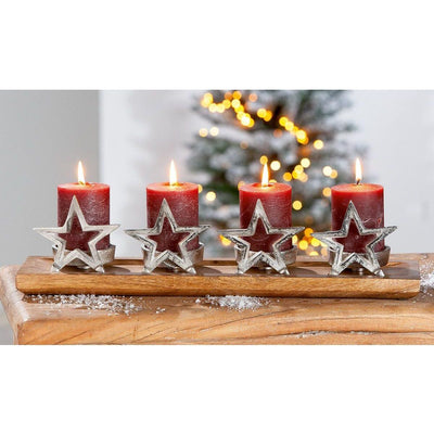 Aluminium Adventskranz "Star" - Luxurelle-Shop