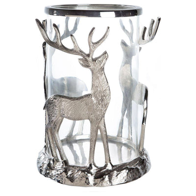 Aluminium/Glas Windlicht "Rolf" - Luxurelle-Shop
