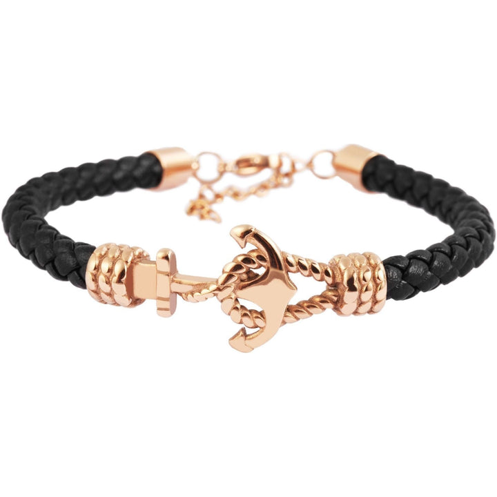 Armband Anker aus Echtleder in 3 Farben - Luxurelle-Shop