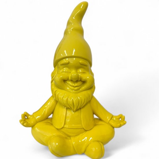 Zwerg Yoga 25 cm – dekorative Gartenfigur aus Kunstharz in 6 Farben