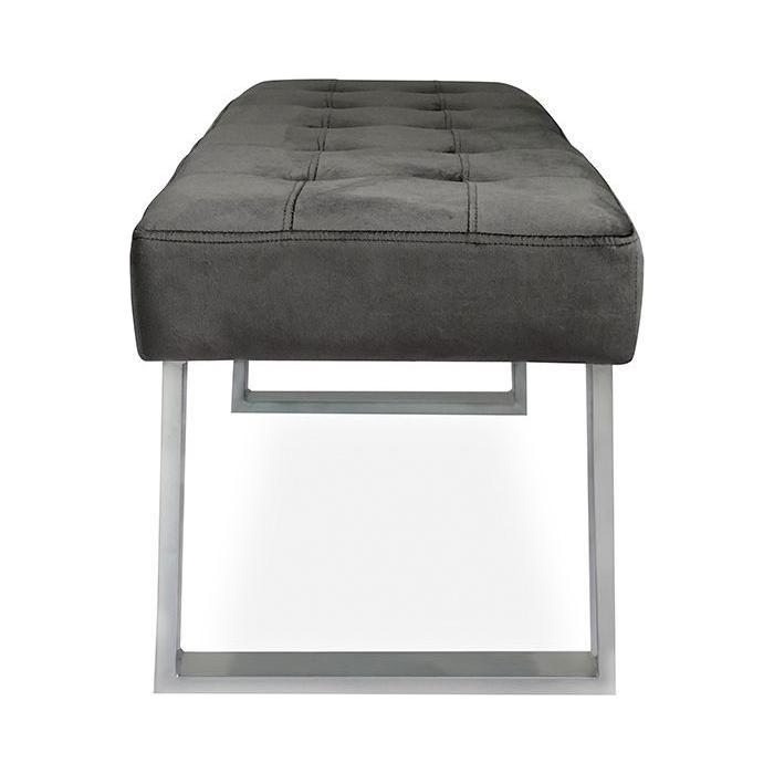 Bank"Manhattan"Samt dunkelgrau - Luxurelle-Shop
