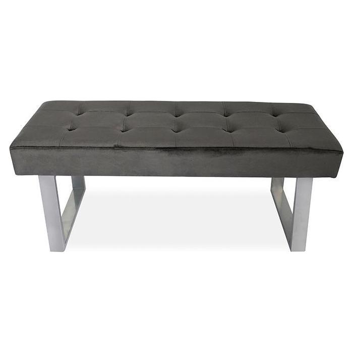 Bank"Manhattan"Samt dunkelgrau - Luxurelle-Shop