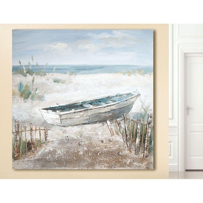 Bild Gemälde "Boot am Strand" - Luxurelle-Shop