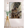 Bild, rechteckig, "African Lady", Fraumotiv - Luxurelle-Shop