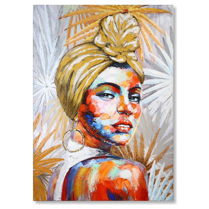 Bild"African Beauty"bunt,hochglanz - Luxurelle-Shop