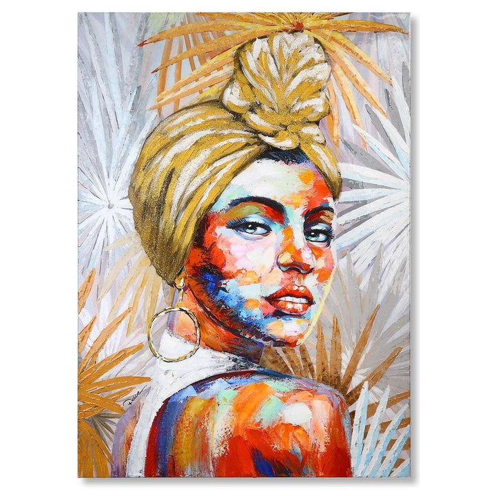 Bild"African Beauty"bunt,hochglanz - Luxurelle-Shop