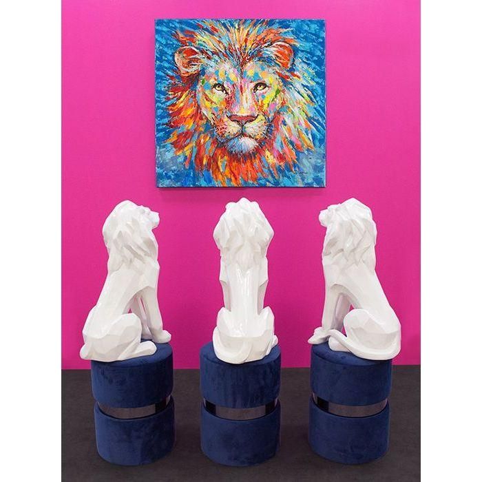 Bild"Lion"bunt,hochglänzend - Luxurelle-Shop