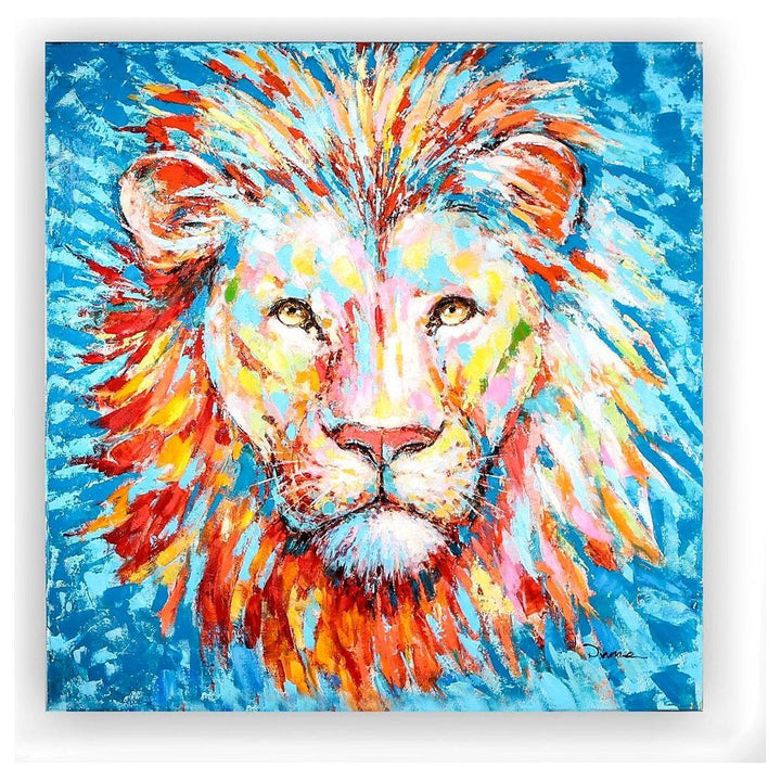 Bild"Lion"bunt,hochglänzend - Luxurelle-Shop