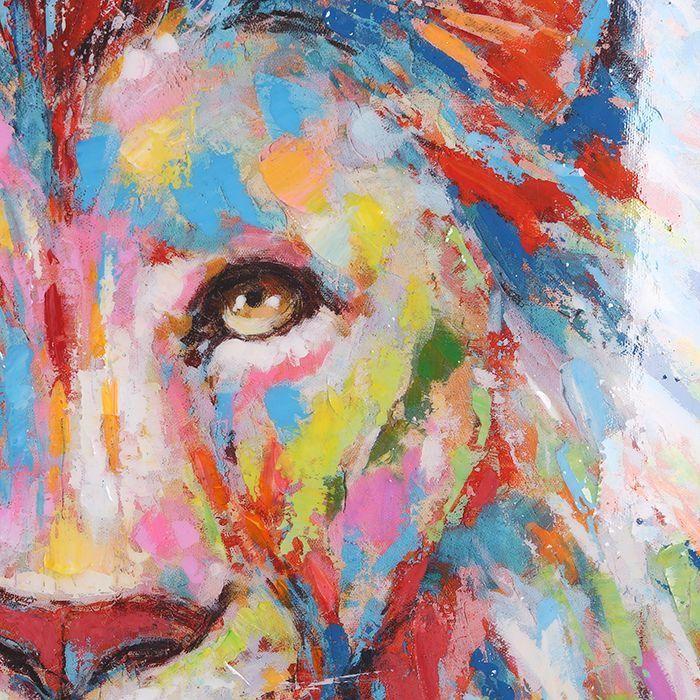 Bild"Lion"bunt,hochglänzend - Luxurelle-Shop