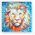 Bild"Lion"bunt,hochglänzend