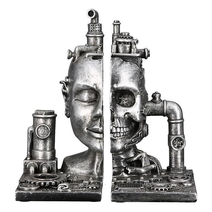 Buchstütze"Steampunk Skull" - Luxurelle-Shop