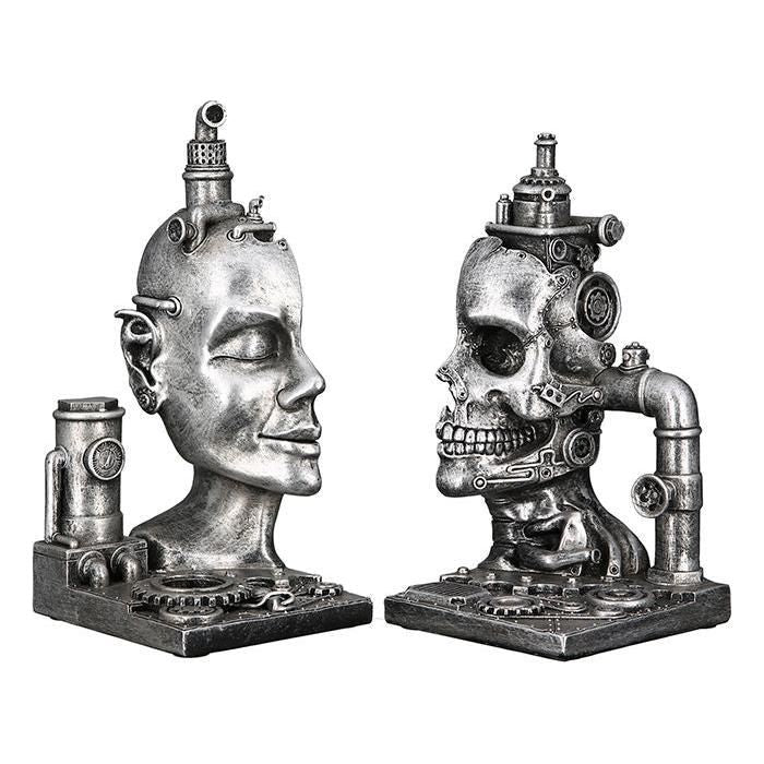 Buchstütze"Steampunk Skull" - Luxurelle-Shop