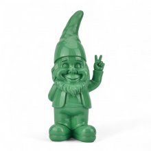 Zwerg Victory – moderne Dekofigur aus Kunstharz, 37 cm, in 6 Farben