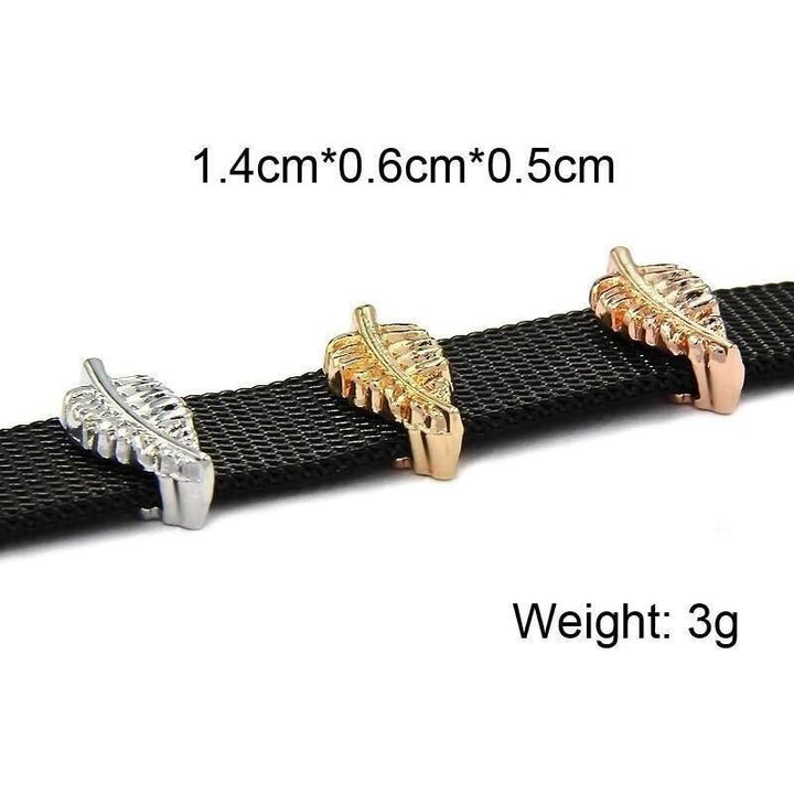 Charms Blatt für Mesh-Armbänder in 3 Farben - Luxurelle-Shop