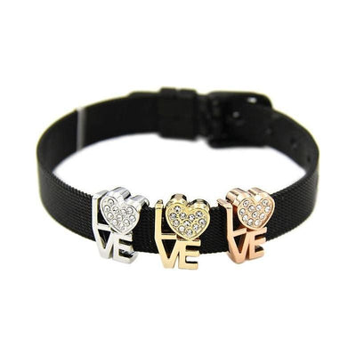 Charms Love für Mesh-Armbänder in 3 Farben - Luxurelle-Shop