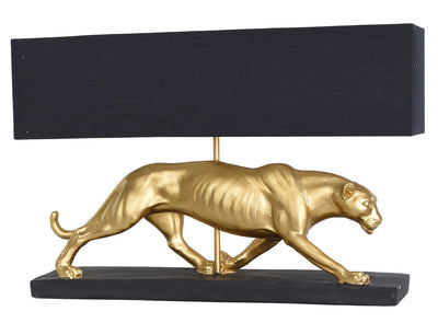 Panther-Tischleuchte Baghiro gold