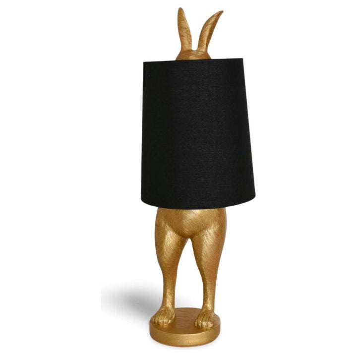 Tischleuchte „Hiding Bunny“ – Gold/Schwarz, 70 cm