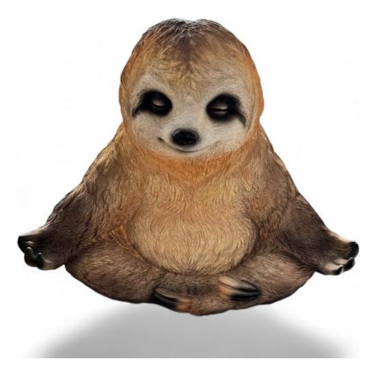 Dekofigur YOGA Faultier in Meditation