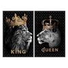 Diamant d`Art Collection Wandbild King & Queen