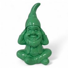 Zwerg nichts hören 25 cm – moderne Dekofigur aus Kunstharz in 6 Farben