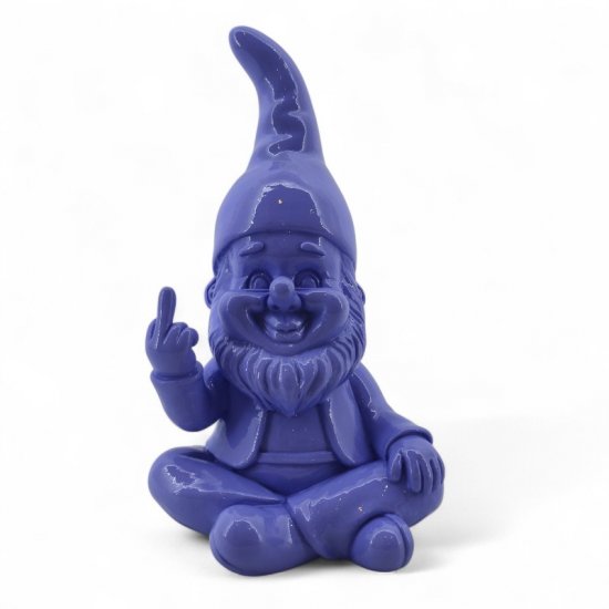 Zwerg Stinkefinger 22 cm – freche Dekofigur aus Kunstharz in 6 Farben