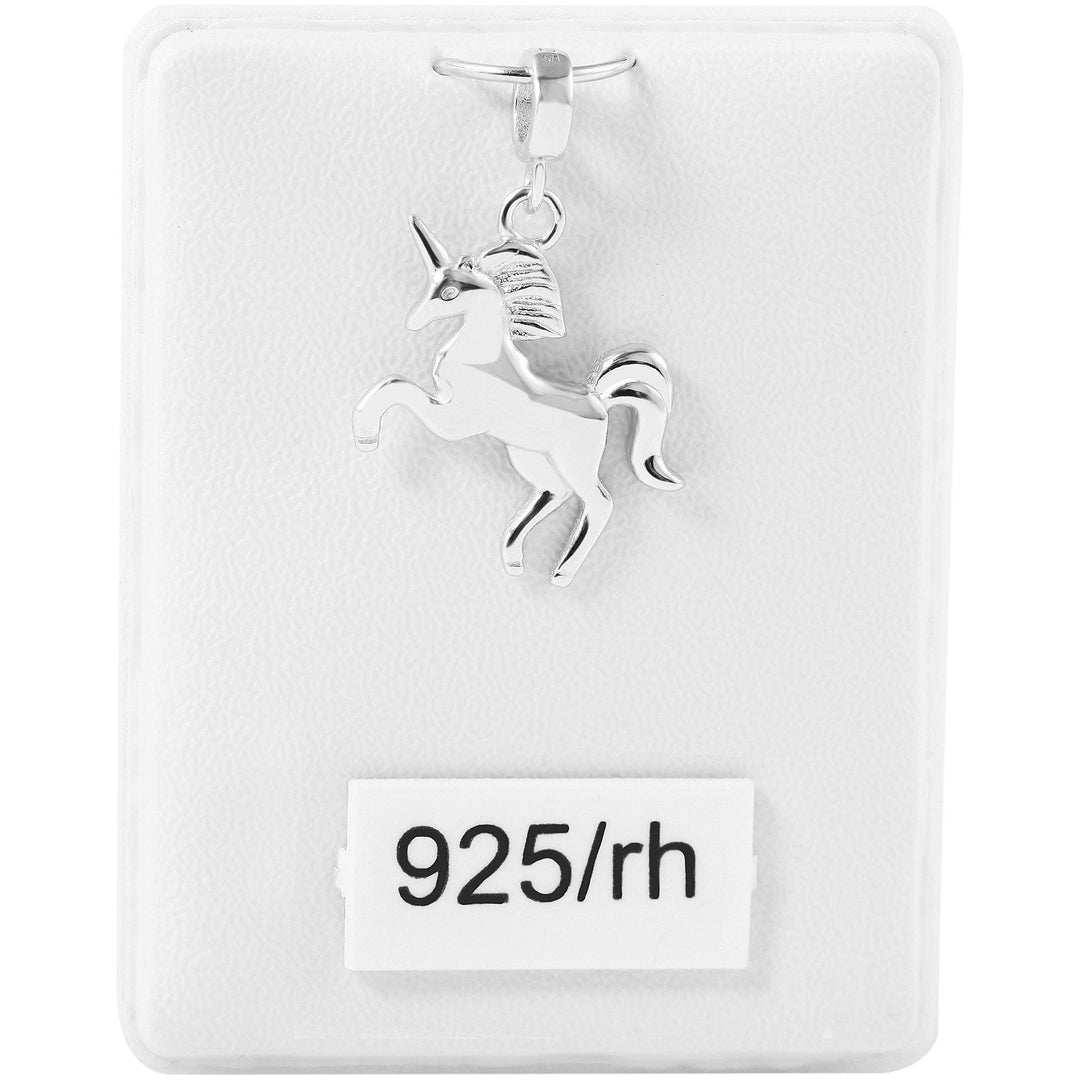 Echt Silber Anhänger Einhorn ohne Kette - Luxurelle-Shop