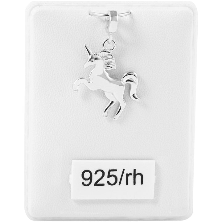 Echt Silber Anhänger Einhorn ohne Kette - Luxurelle-Shop