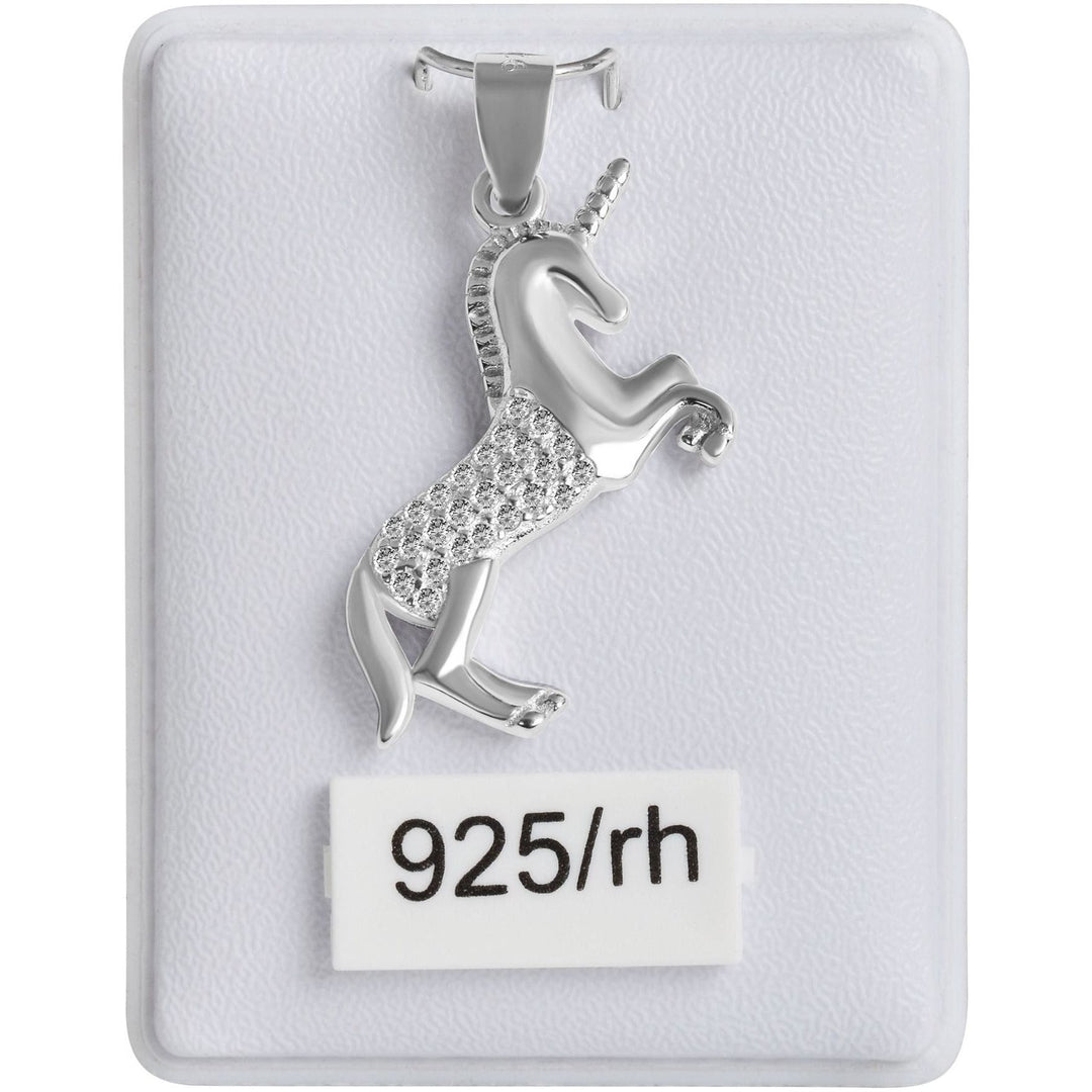 Echt Silber Anhänger Einhorn ohne Kette - Luxurelle-Shop