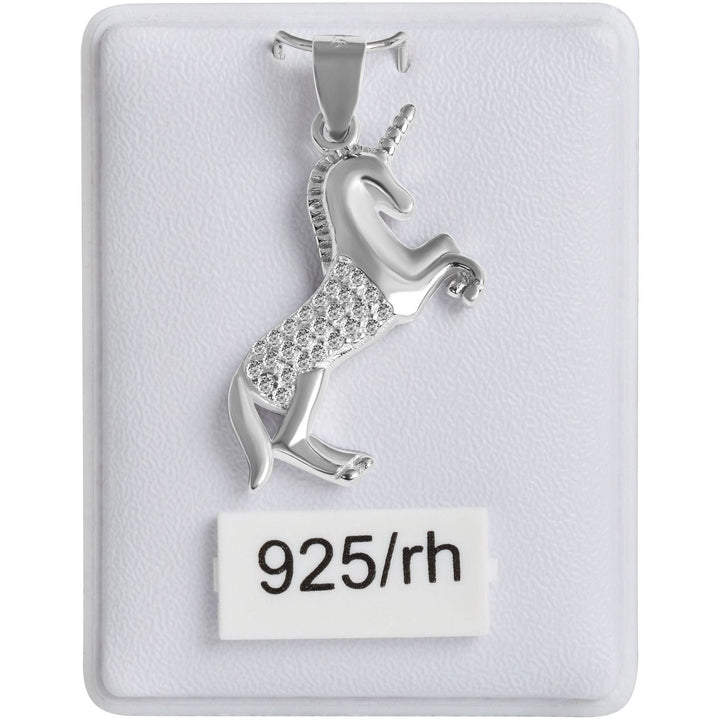 Echt Silber Anhänger Einhorn ohne Kette - Luxurelle-Shop