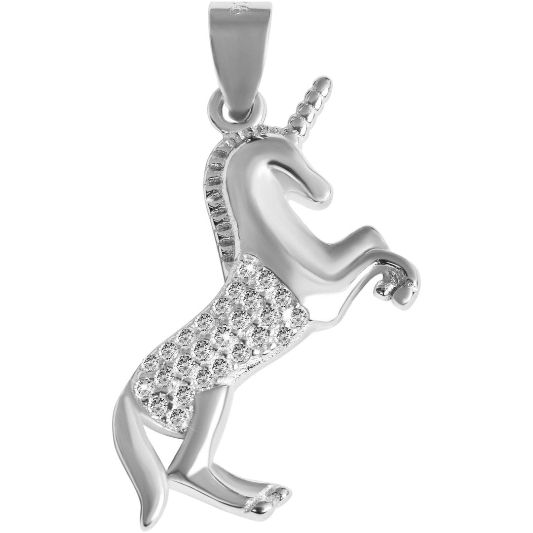 Echt Silber Anhänger Einhorn ohne Kette - Luxurelle-Shop