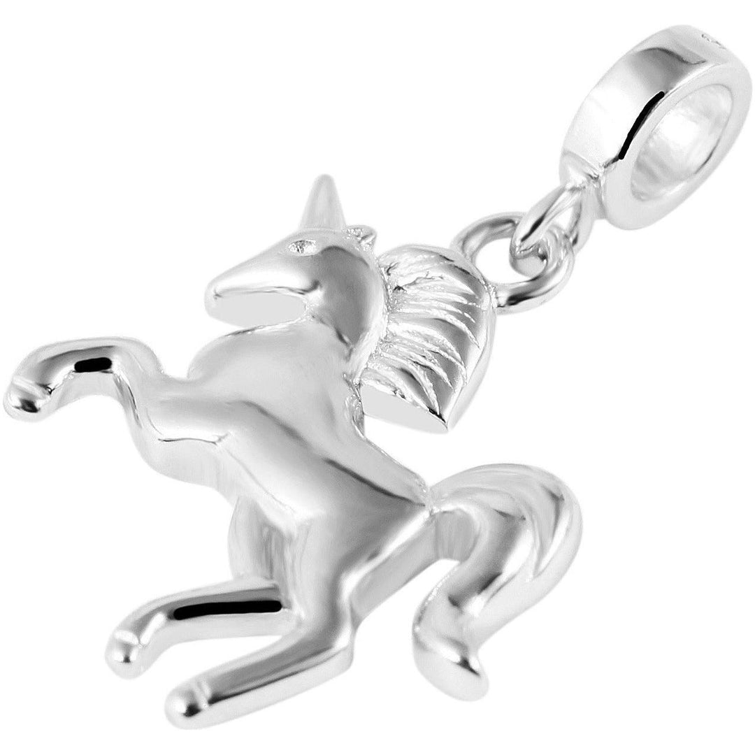 Echt Silber Anhänger Einhorn ohne Kette - Luxurelle-Shop